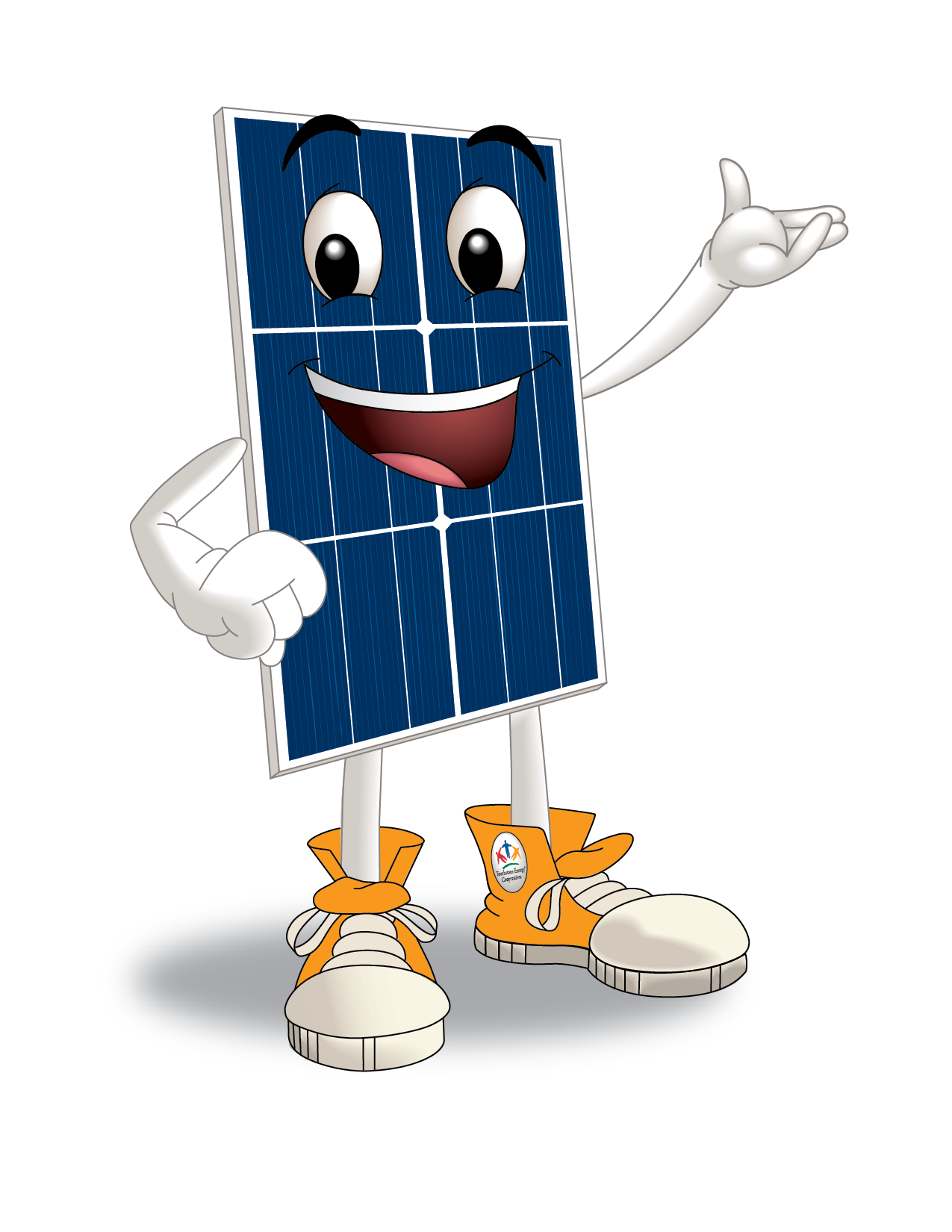 Image of Solar Sam! Touchstone Energy's solar mascot.